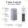 Deluxe Homeart LED Kerze mit Timerfunktion Dust Blue