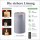 Deluxe Homeart LED Kerze mit Timerfunktion Dust Blue