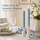 Deluxe Homeart LED Stabkerze mit Timerfunktion Dust Blue