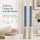 Deluxe Homeart LED Stabkerze mit Timerfunktion Dust Blue
