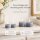 Deluxe Homeart Teelicht 2er Set mit Timerfunktion Dust Blue