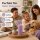 Deluxe Homeart LED Kerze mit Timerfunktion Light Purple