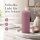 Deluxe Homeart LED Kerze mit Timerfunktion Light Purple