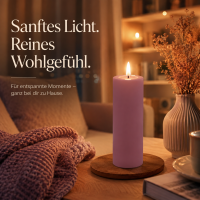 Deluxe Homeart LED Kerze mit Timerfunktion Light Purple