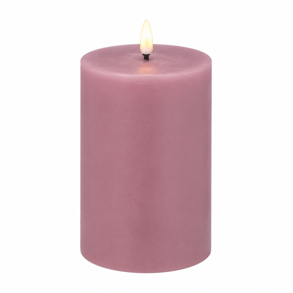 Deluxe Homeart LED Kerze mit Timerfunktion Light Purple