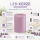 Deluxe Homeart LED Kerze mit Timerfunktion Light Purple