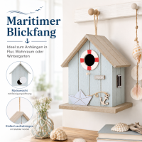 Boltze Vogelhaus Filono Moin maritim zum Anhängen