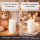 Deluxe Homeart LED Kerze mit Timerfunktion Weiß