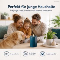 Deluxe Homeart LED Kerze mit Timerfunktion Petrol