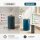 Deluxe Homeart LED Kerze mit Timerfunktion Petrol