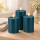 Deluxe Homeart LED Kerze mit Timerfunktion Petrol