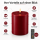 Deluxe Homeart LED Kerze mit Timerfunktion Bordeaux
