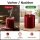 Deluxe Homeart LED Kerze mit Timerfunktion Bordeaux
