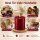 Deluxe Homeart LED Kerze mit Timerfunktion Bordeaux