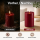 Deluxe Homeart LED Kerze mit Timerfunktion Bordeaux