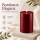 Deluxe Homeart LED Kerze mit Timerfunktion Bordeaux