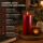 Deluxe Homeart LED Kerze mit Timerfunktion Bordeaux