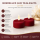 Deluxe Homeart Teelicht 2er Set mit Timerfunktion Bordeaux