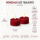 Deluxe Homeart Teelicht 2er Set mit Timerfunktion Bordeaux