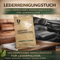 Leather Cleaning Wipe Reinigungstuch für Leder