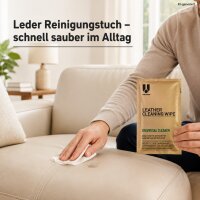 Reinigungstuch für Leder Beige Goldfarben Universalreiniger Einzeltuch