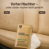 Reinigungstuch für Leder Beige Goldfarben Universalreiniger Einzeltuch