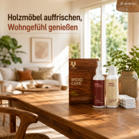 Holzreiniger Set Braun - Holzpolitur Pflegemittel für Holzmöbel