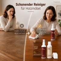 Holzreiniger Set Braun - Holzpolitur Pflegemittel für Holzmöbel