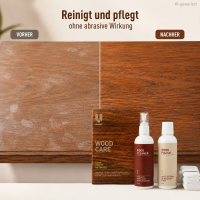 Holzreiniger Set Braun - Holzpolitur Pflegemittel für Holzmöbel