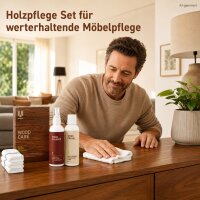 Holzreiniger Set Braun - Holzpolitur Pflegemittel für Holzmöbel