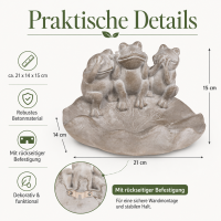 OOTB Vogeltränke aus Beton Frösche