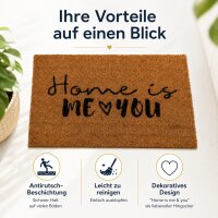 Fußmatte Home is me & you ca. 60 x 40 cm