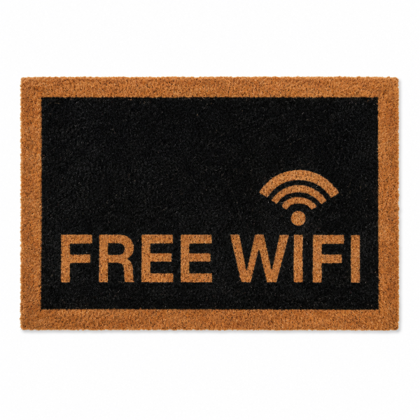Fußmatte Free Wifi ca. 60 x 40 cm