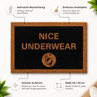 Fußmatte Nice Underwear ca. 60 x 40 cm