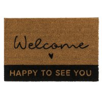 Fußmatte Welcome-Happy to see you