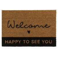 Fußmatte Welcome-Happy to see you