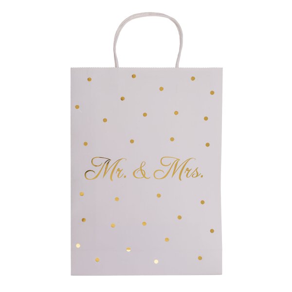Geschenktüte Mr & Mrs 25 x 8,5 x 34,5 cm