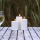 Deluxe Homeart LED Kerze Outdoor Weiß