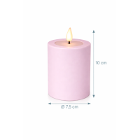 Deluxe Homeart LED Kerze Outdoor Staubiges Rosa