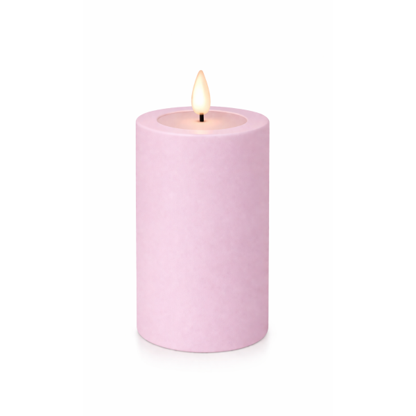 Deluxe Homeart LED Kerze Outdoor Staubiges Rosa