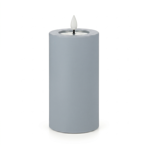 Deluxe Homeart LED Kerze Outdoor Staubiges Blau