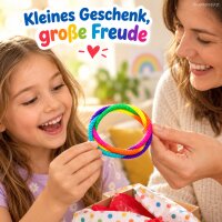 Fadenspiel Kinder Bunt - Regenbogen Fingerspiel als kleines Geschenk