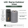 Deluxe Homeart LED Kerze Outdoor Grau