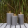 Deluxe Homeart LED Kerze Outdoor Grau