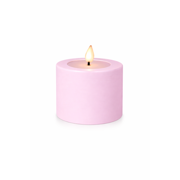 Deluxe Homeart LED Kerze Outdoor Staubiges Rosa