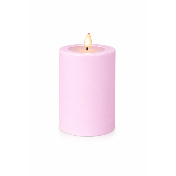 Deluxe Homeart LED Kerze Outdoor Staubiges Rosa