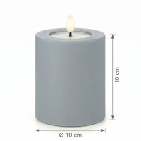 Deluxe Homeart LED Kerze Outdoor Staubiges Blau