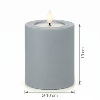 Deluxe Homeart LED Kerze Outdoor Staubiges Blau