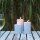 Deluxe Homeart LED Kerze Outdoor Staubiges Blau