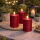 Deluxe Homeart LED Kerze Outdoor Bordeaux